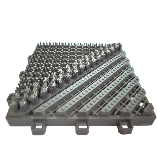 Placa pardoseala modulara din PP, Naimeed D4533, 15x15x2.5cm, Gri