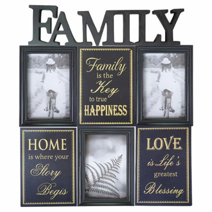 Rama foto Family, 3 poze, Naimeed D4541N, Negru