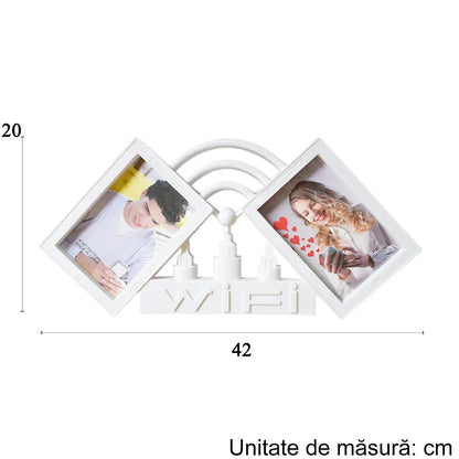 Rama foto, 2 poze, Naimeed D4542G, Auriu