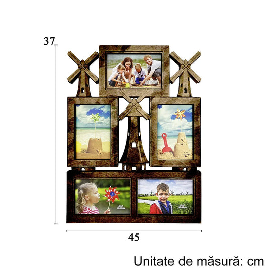 Rama foto, 5 poze, Naimeed D4546G, Auriu