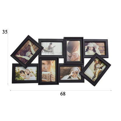 Rama foto, 8 poze, Naimeed D4563N, Negru