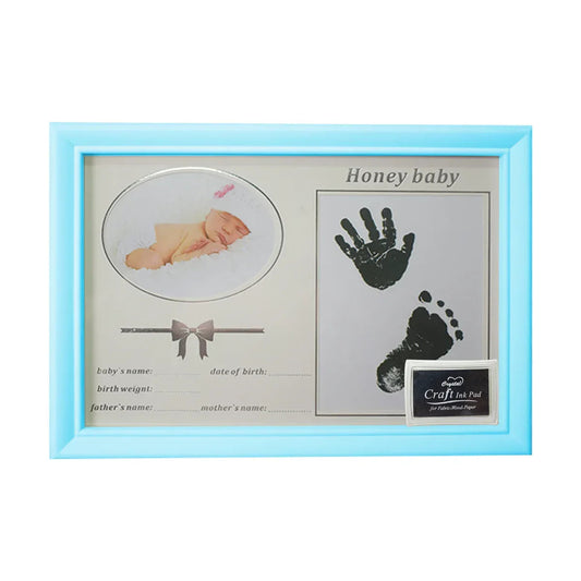 Rama foto cu amprenta, personalizabila, Naimeed D4570B, Albastru