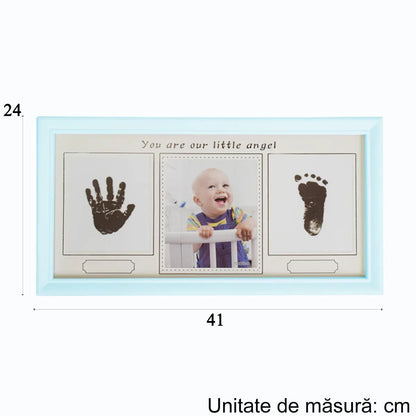 Rama foto cu amprenta, personalizabila, Naimeed D4571B, Albastru