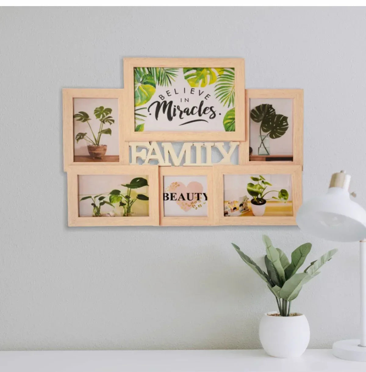 Rama foto Family, 6 poze, Naimeed D4589 White Wood