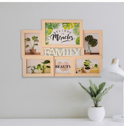 Rama foto Family, 6 poze, Naimeed D4589 White Wood