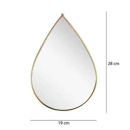 Set 3 Oglinzi Decorative, Naimeed D4604G, Auriu, 19x1x28 cm