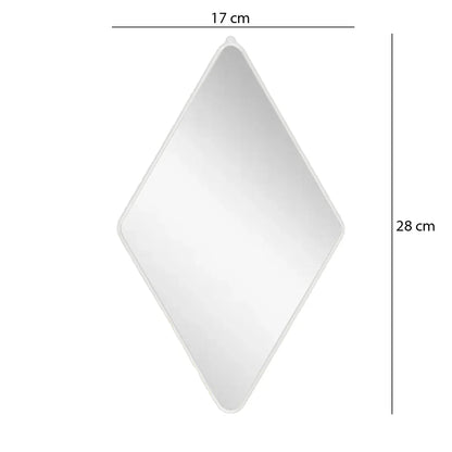 Set 4 Oglinzi Decorative, Naimeed D4608S, Argintiu, 17x1x28 cm