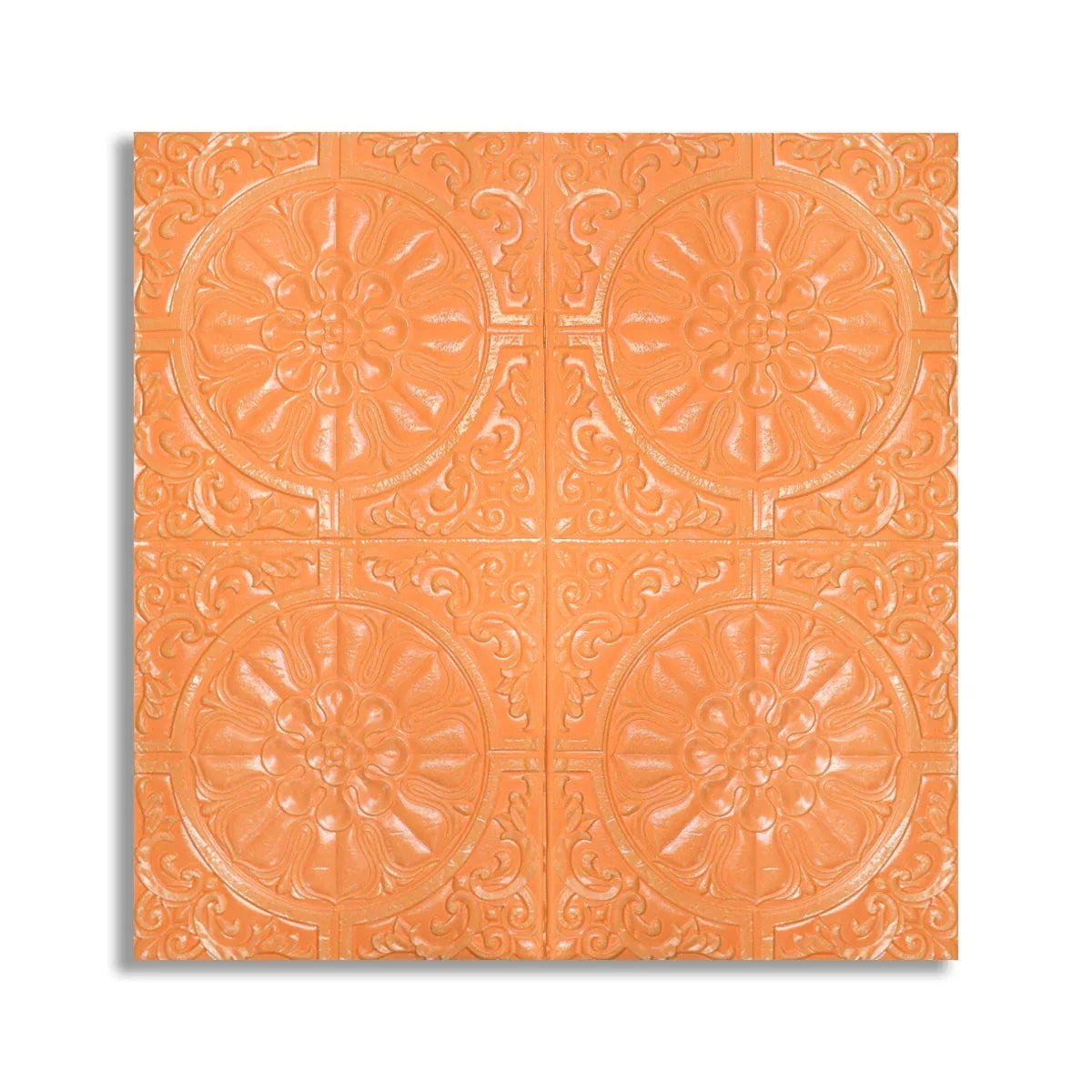Tapet 3D Autoadeziv, design modern, rezistent la umezeala, usor de curatat, 70x70cm, Naimeed D4715,  Portocaliu