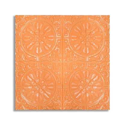 Tapet 3D Autoadeziv, design modern, rezistent la umezeala, usor de curatat, 70x70cm, Naimeed D4715,  Portocaliu