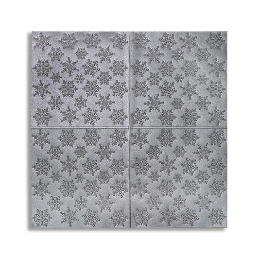 Set 10 x Tapet 3D Autoadeziv, design modern, rezistent la umezeala, usor de curatat, 70x70cm, Naimeed D4717, Argintiu