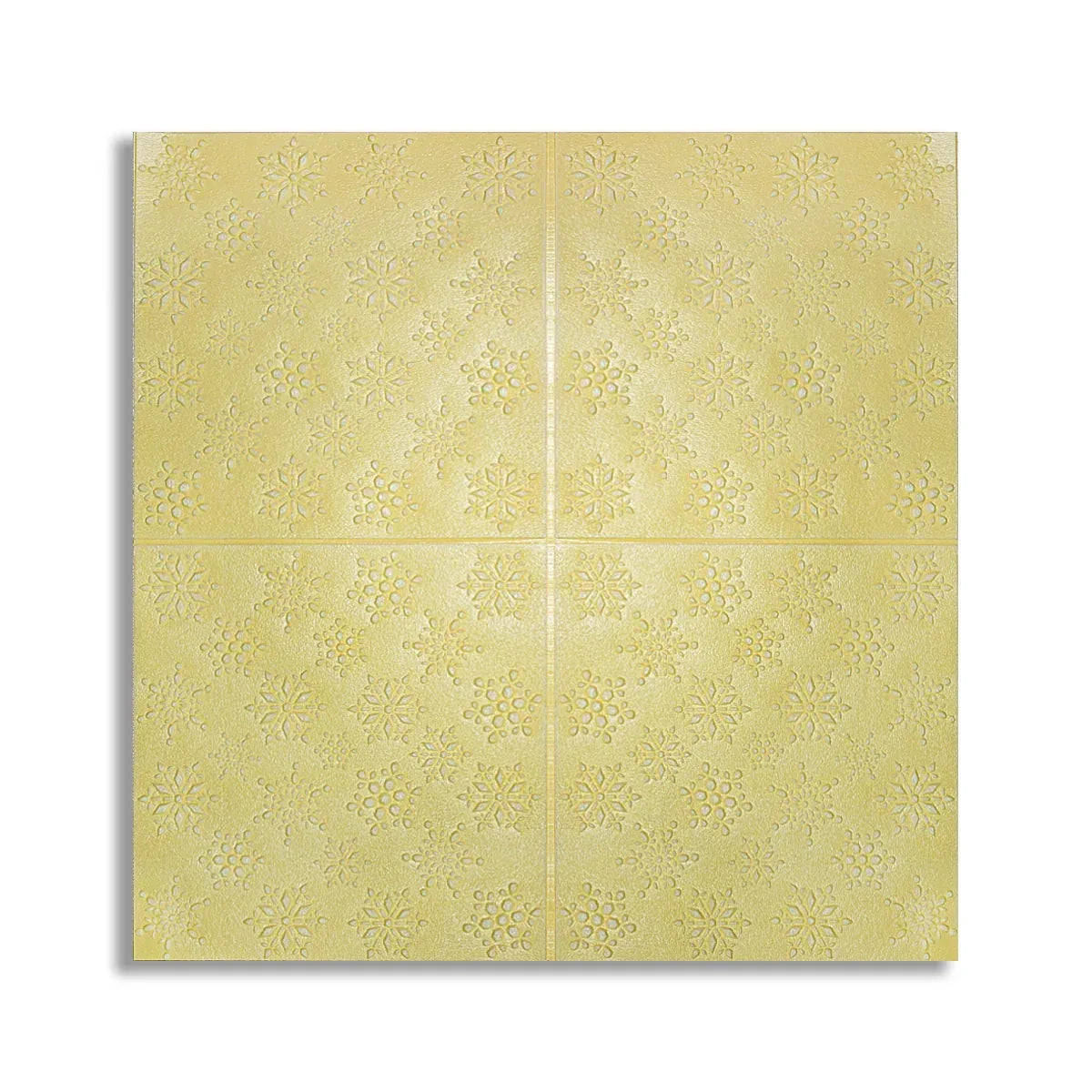 Set 10 x Tapet 3D Autoadeziv, design modern, rezistent la umezeala, usor de curatat, 70x70cm, Naimeed D4719, Galben
