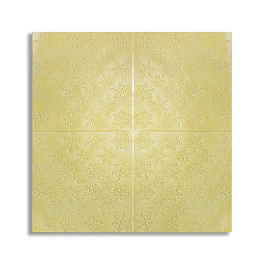 Set 5 x Tapet 3D Autoadeziv, design modern, rezistent la umezeala, usor de curatat, 70x70cm, Naimeed D4719, Galben