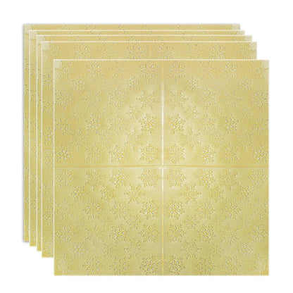 Set 5 x Tapet 3D Autoadeziv, design modern, rezistent la umezeala, usor de curatat, 70x70cm, Naimeed D4719, Galben