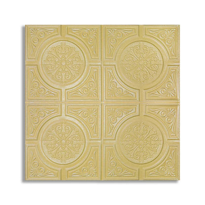 Set 5 x Tapet 3D Autoadeziv, design modern, rezistent la umezeala, usor de curatat, 70x70cm, Naimeed D4723, Galben
