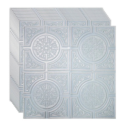 Set 10 x Tapet 3D Autoadeziv, design modern, rezistent la umezeala, usor de curatat, 70x70cm, Naimeed D4725, Albastru