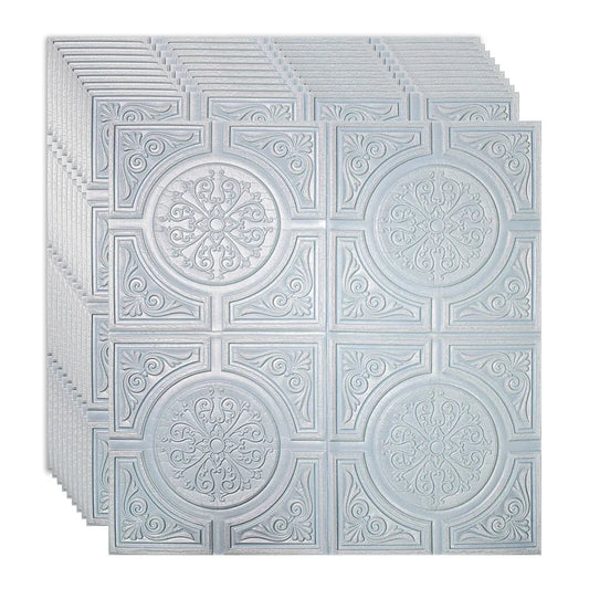 Set 10 x Tapet 3D Autoadeziv, design modern, rezistent la umezeala, usor de curatat, 70x70cm, Naimeed D4725, Albastru