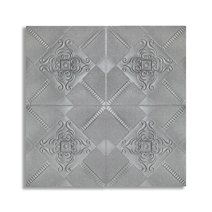 Tapet 3D Autoadeziv, design modern, rezistent la umezeala, usor de curatat, 70x70cm, Naimeed D4727, Argintiu