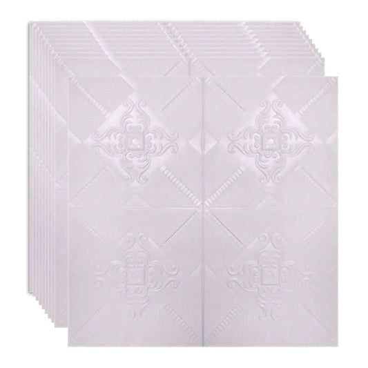 Set 10 x Tapet 3D Autoadeziv, design modern, rezistent la umezeala, usor de curatat, 70x70cm, Naimeed D4728, Roz