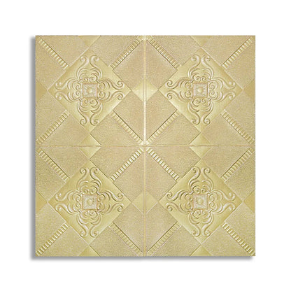 Tapet 3D Autoadeziv, design modern, rezistent la umezeala, usor de curatat, 70x70cm, Naimeed D4730, Auriu