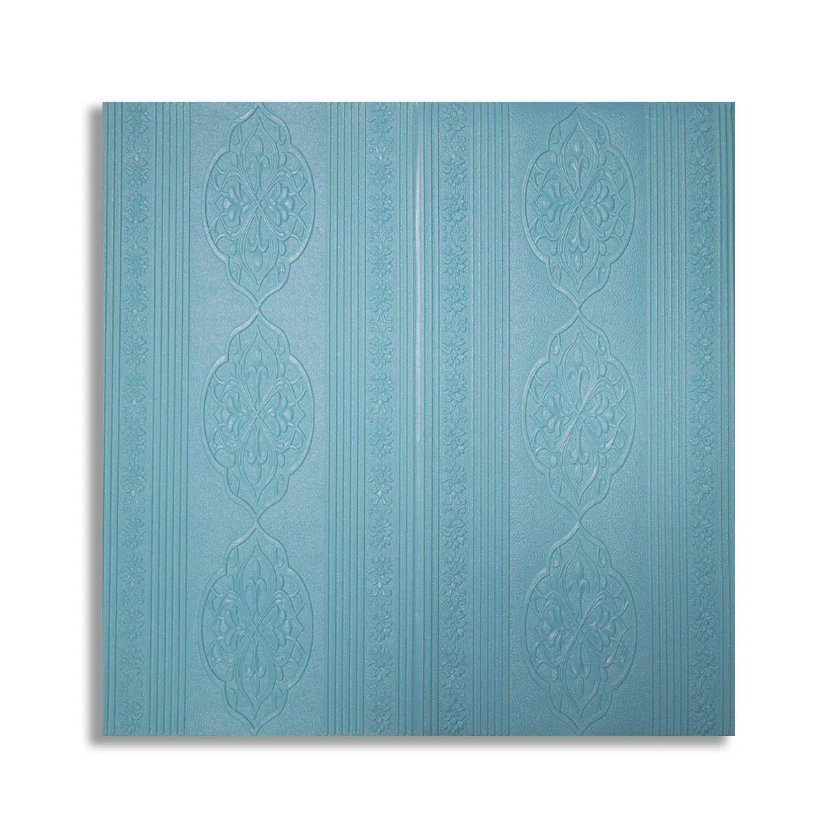 Set 10 x Tapet 3D Autoadeziv, design modern, rezistent la umezeala, usor de curatat, 70x70cm, Naimeed D4732, Albastru