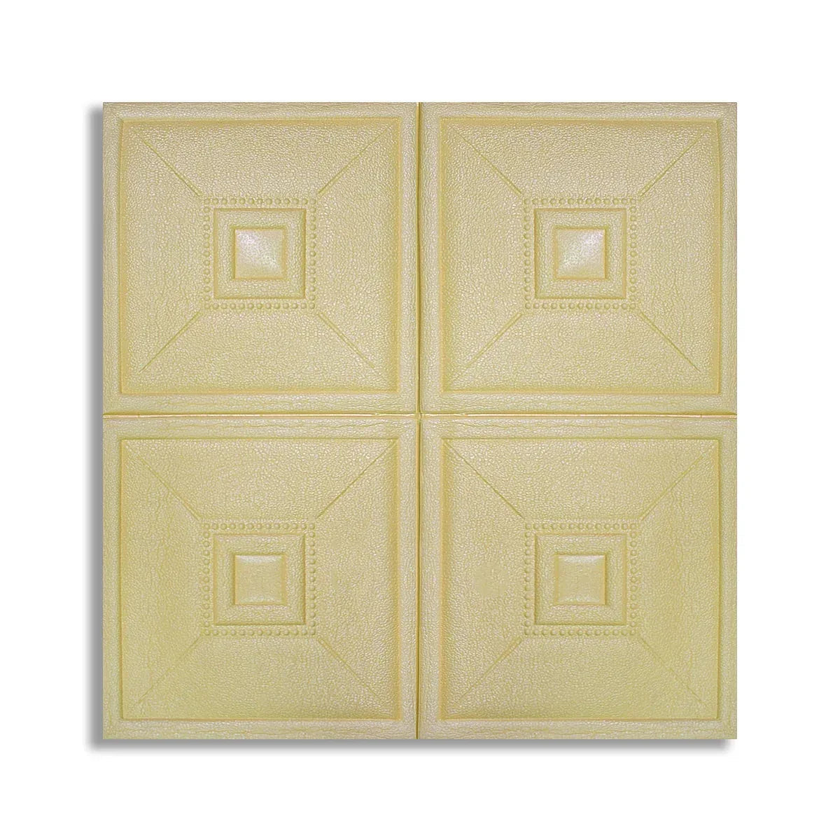 Tapet 3D Autoadeziv, design modern, rezistent la umezeala, usor de curatat, 70x70cm, Naimeed D4736, Galben