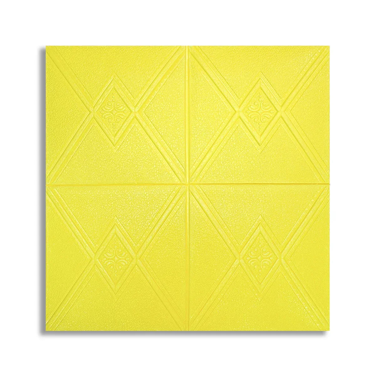 Set 5 x Tapet 3D Autoadeziv, design modern, rezistent la umezeala, usor de curatat, 70x70cm, Naimeed D4742, Galben