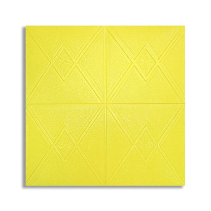 Tapet 3D Autoadeziv, design modern, rezistent la umezeala, usor de curatat, 70x70cm, Naimeed D4742, Galben