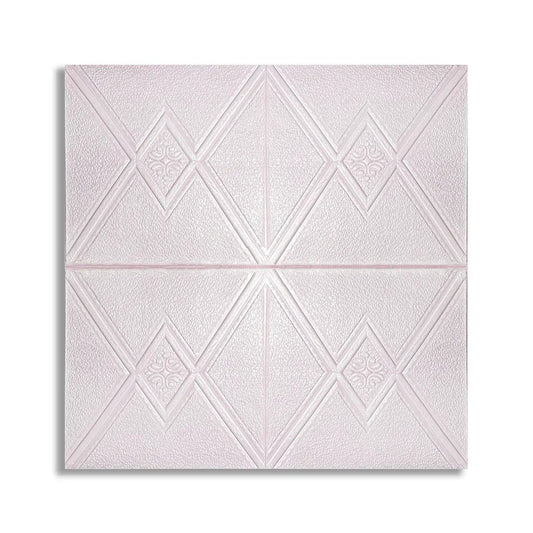Set 10 x Tapet 3D Autoadeziv, design modern, rezistent la umezeala, usor de curatat, 70x70cm, Naimeed D4743, Roz
