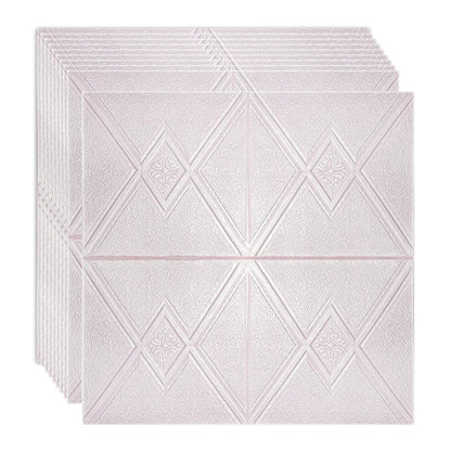 Set 10 x Tapet 3D Autoadeziv, design modern, rezistent la umezeala, usor de curatat, 70x70cm, Naimeed D4743, Roz