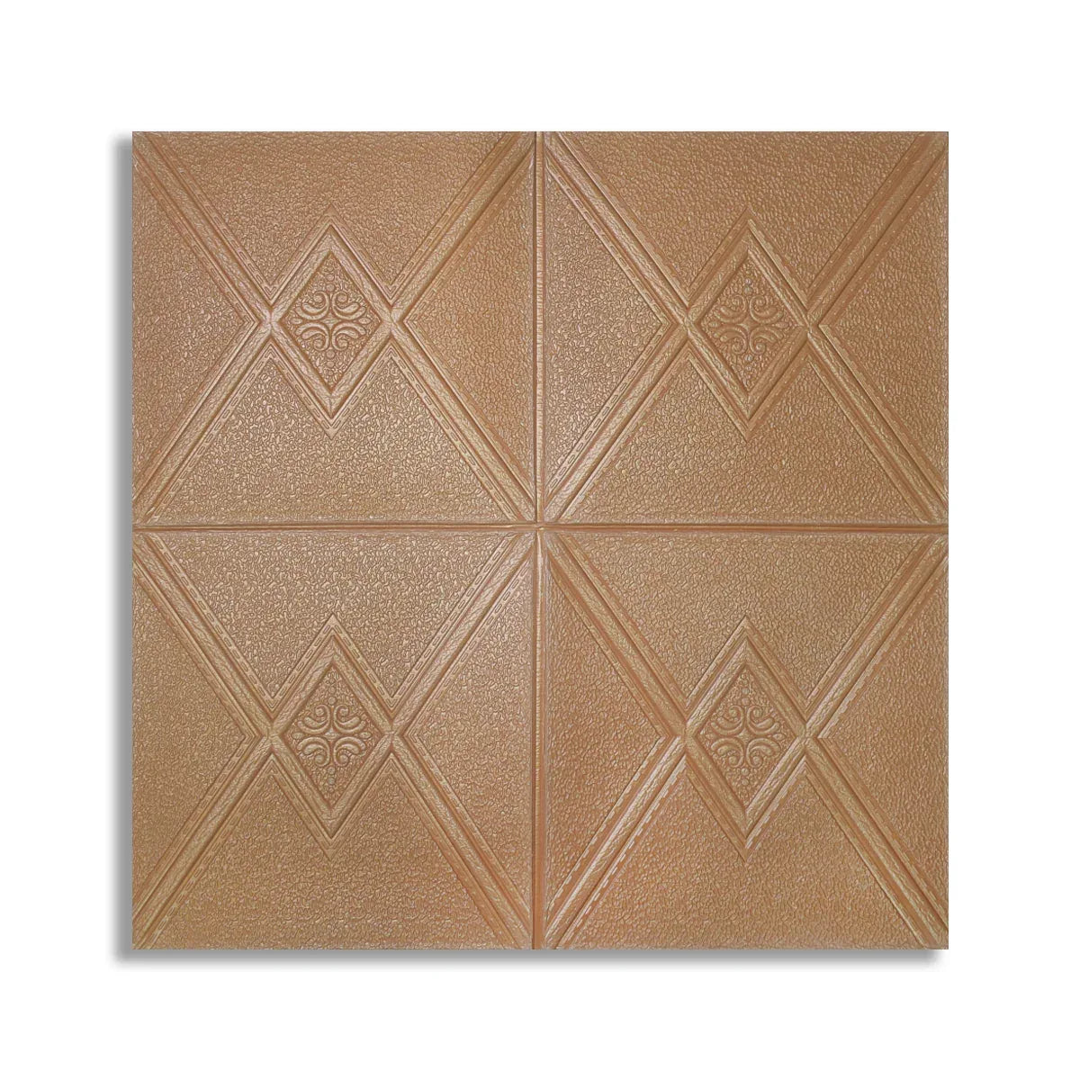 Tapet 3D Autoadeziv, design modern, rezistent la umezeala, usor de curatat, 70x70cm, Naimeed D4744, Maro