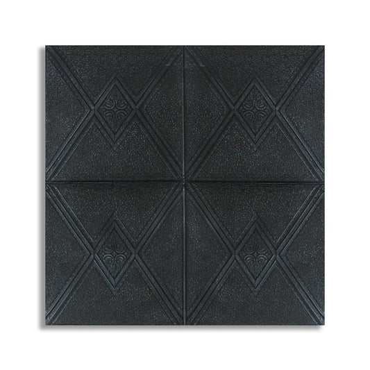 Tapet 3D Autoadeziv, design modern, rezistent la umezeala, usor de curatat, 70x70cm, Naimeed D4745, Negru