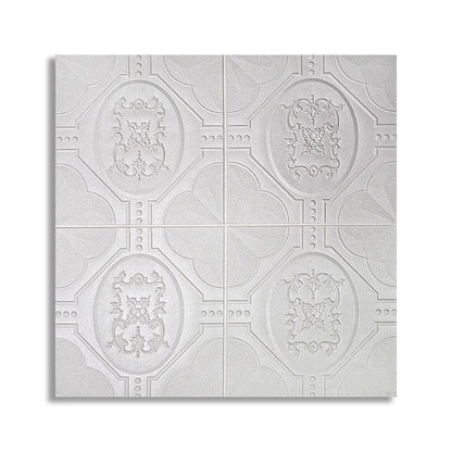 Tapet 3D Autoadeziv, design modern, rezistent la umezeala, usor de curatat, 70x70cm, Naimeed D4746, Alb