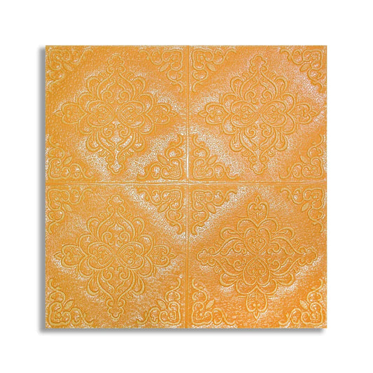 Set 5 x Tapet 3D Autoadeziv, design modern, rezistent la umezeala, usor de curatat, 70x70cm, Naimeed D4754, Portocaliu