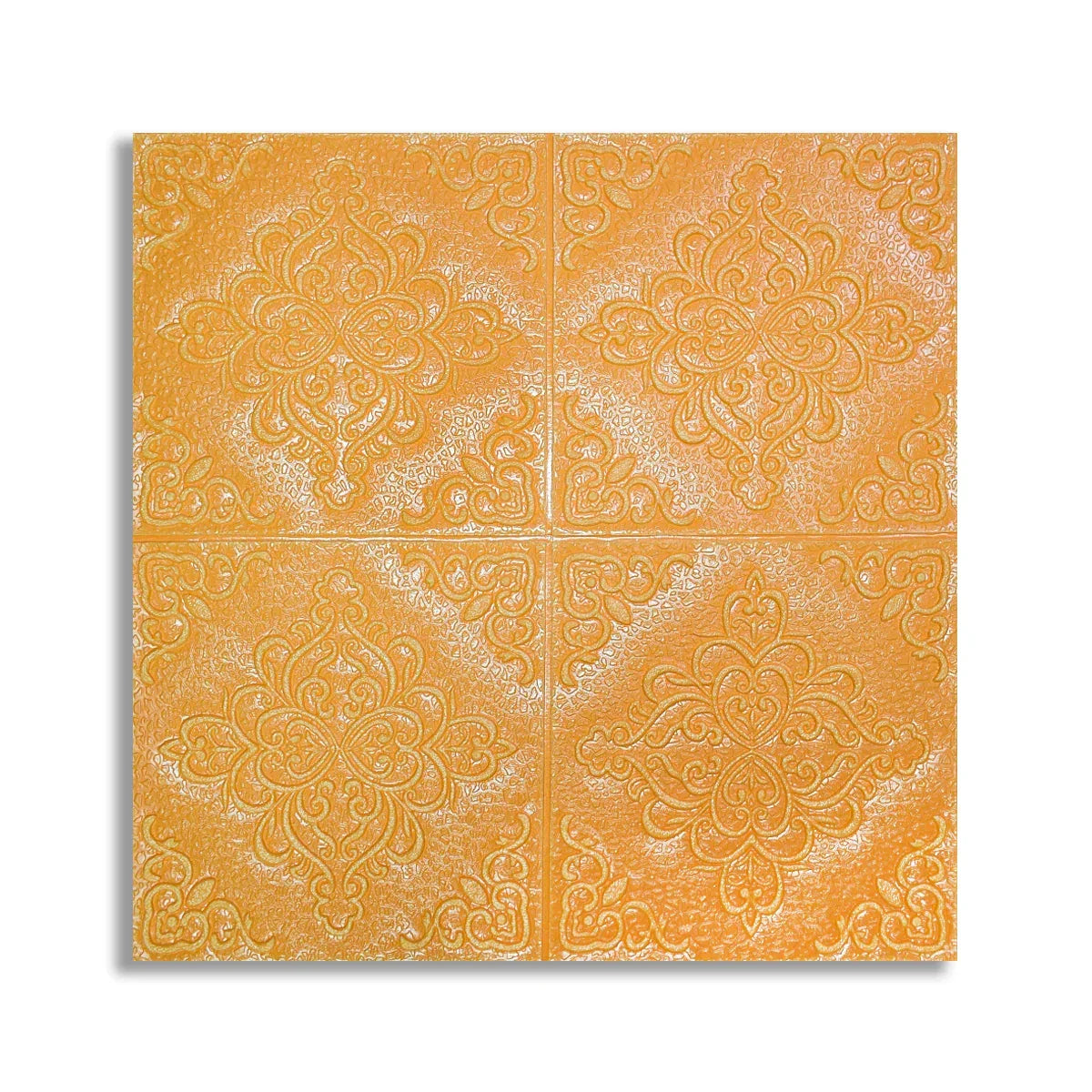 Tapet 3D Autoadeziv, design modern, rezistent la umezeala, usor de curatat, 70x70cm, Naimeed D4754, Portocaliu