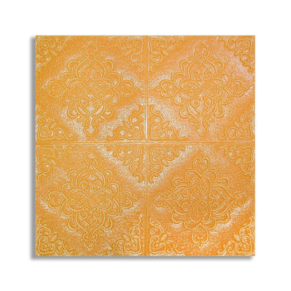 Tapet 3D Autoadeziv, design modern, rezistent la umezeala, usor de curatat, 70x70cm, Naimeed D4754, Portocaliu