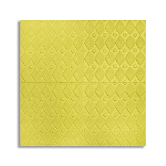 Set 10 x Tapet 3D Autoadeziv, design modern, rezistent la umezeala, usor de curatat, 70x70cm, Naimeed D4757, Galben