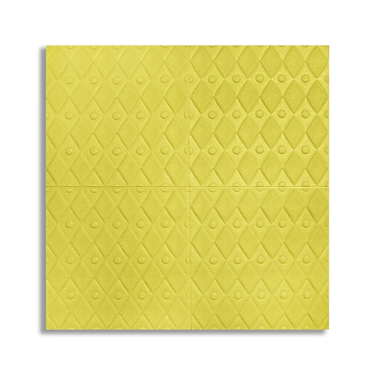 Tapet 3D Autoadeziv, design modern, rezistent la umezeala, usor de curatat, 70x70cm, Naimeed D4757, Galben