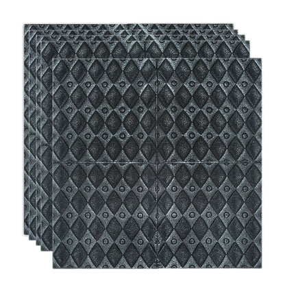 Set 5 x Tapet 3D Autoadeziv, design modern, rezistent la umezeala, usor de curatat, 70x70cm, Naimeed D4759, Negru