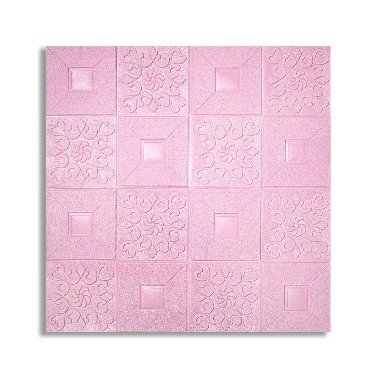Tapet 3D Autoadeziv, design modern, rezistent la umezeala, usor de curatat, 70x70cm, Naimeed D4763, Roz