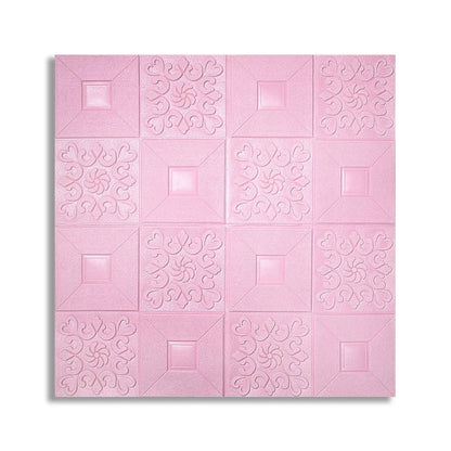 Tapet 3D Autoadeziv, design modern, rezistent la umezeala, usor de curatat, 70x70cm, Naimeed D4763, Roz