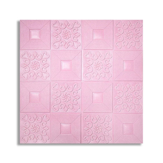 Tapet 3D Autoadeziv, design modern, rezistent la umezeala, usor de curatat, 70x70cm, Naimeed D4763, Roz