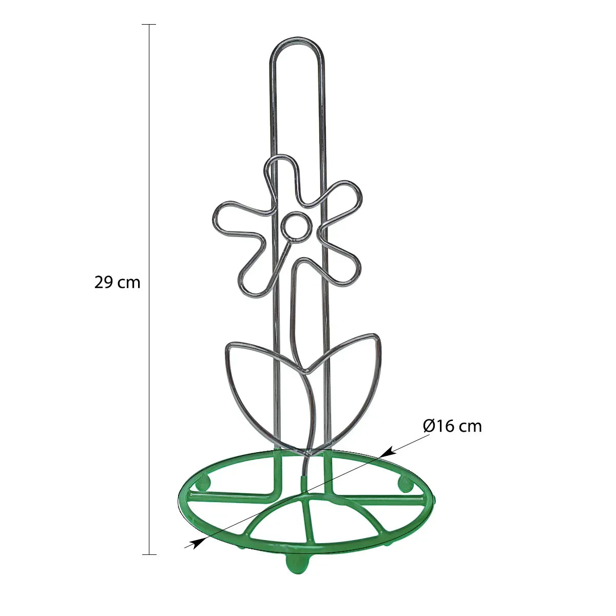 Suport servetele din metal, Naimeed D4778V, Verde
