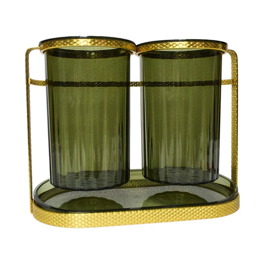 Suport tacamuri din metal, Naimeed D4779, Auriu