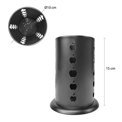 Suport tacamuri din metal, Naimeed D4783, Negru