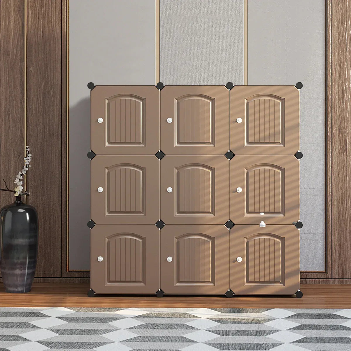 Dulap Modular, 9 Usi, Naimeed D4789, Maro