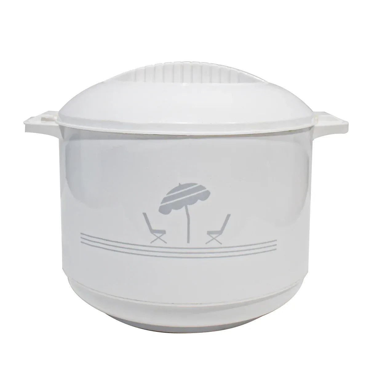 Caserola termica, set 3 piese, interior din inox, Naimeed D4792, Alb