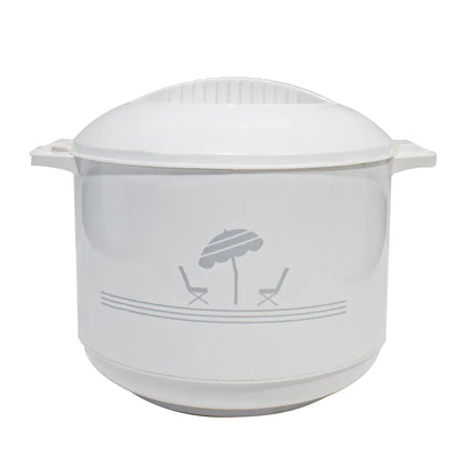 Caserola termica, set 3 piese, interior din inox, Naimeed D4792, Alb