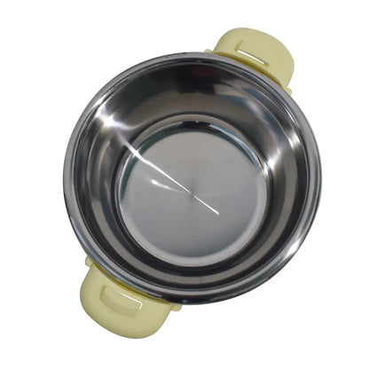 Caserola termica, set 5 piese, cu interior din inox, Naimeed D4799, Crem