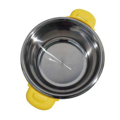 Caserola termica, set 5 piese, cu interior din inox, Naimeed D4799, Portocaliu
