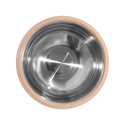 Caserola termica, set 2 piese, interior din inox, Naimeed D4805, Crem